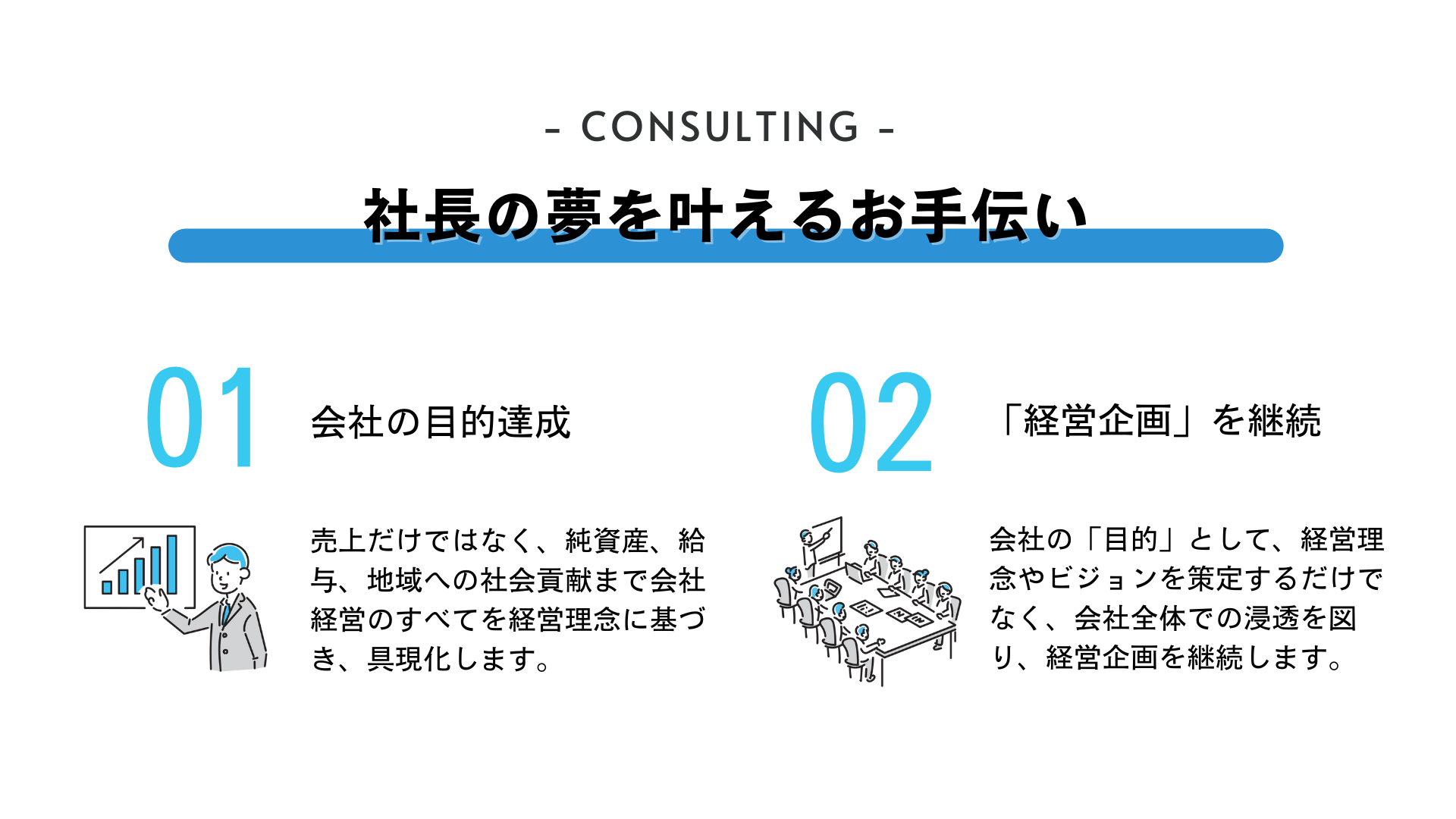 社長の夢を叶えるお手伝い